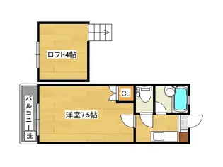 1Kの間取り画像