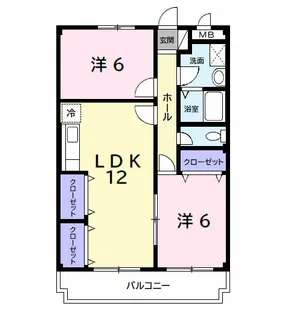 ガーデンプレイスI【2階】の間取り