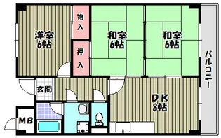 ロイヤルガーデン長野【2階】の間取り