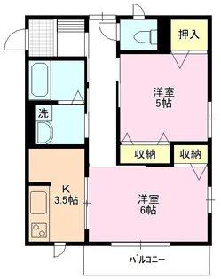 エスポワール鐘ヶ瀬【1階】の間取り