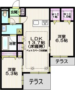 Paddington【1階】の間取り