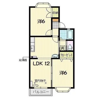 メイプル・シン B【1階】の間取り