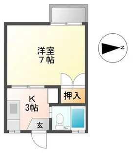 ミラベル燈明田C【1階】の間取り
