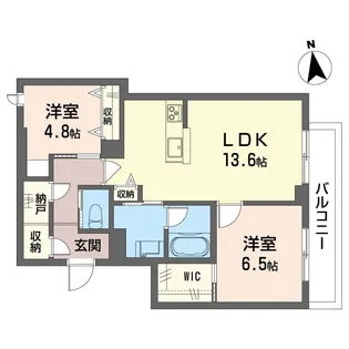 コンフォート ミヤビ【2階】の間取り