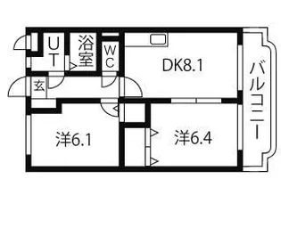 ユーミーサンヒルズ【1階】の間取り