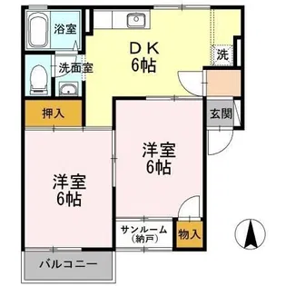 アーバンライフガーデン A棟【1階】の間取り
