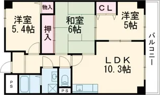 エスペランサ門真南【1階】の間取り