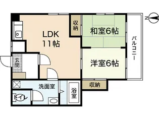 メゾンアルカディア【3階】の間取り