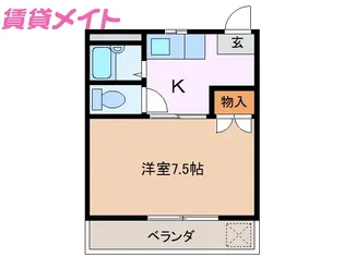 ロイヤル川原町【2階】の間取り