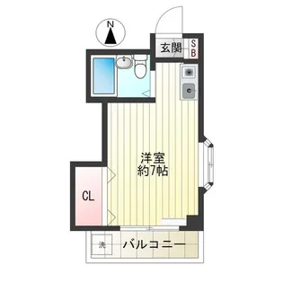 ベルナール栗山【3階】の間取り