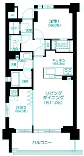 神奈川県川崎市宮前区鷺沼1【マンション】の間取り