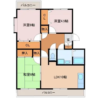 ルネス港南台五番館【3階】の間取り