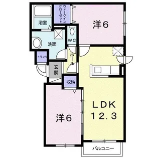 エクセルシオール【4階】の間取り