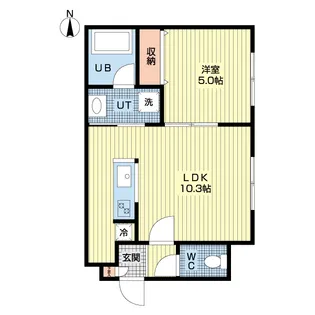 ブレッシング北海道 KITAHIRO【4階】の間取り