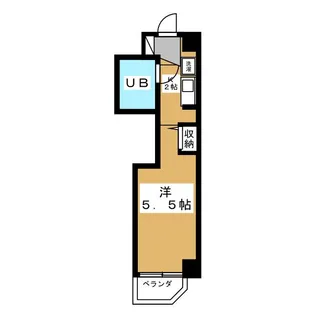 1Rの間取り画像