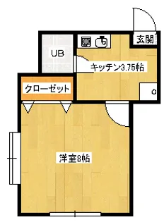 ムサシハイツ【2階】の間取り