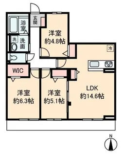 HEIM MAISON 庄内通駅東 C棟【1階】の間取り