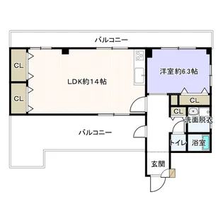 ニューズ駅前【3階】の間取り
