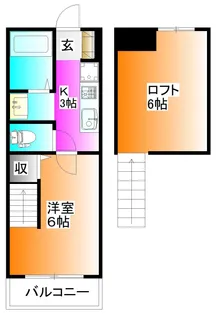 Liberta網代橋【1階】の間取り