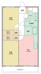 マンションYK2【1階】の間取り