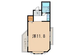 グリ-ンウインディ住吉【3階】の間取り