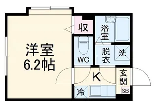 マイワン向ヶ丘遊園【1階】の間取り