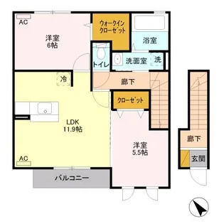 ティンカーベル B【2階】の間取り