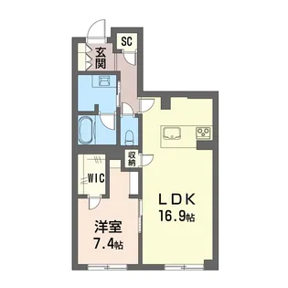 パークビュー湘南辻堂【1階】の間取り