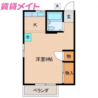 小川ハイツ【2階】の間取り