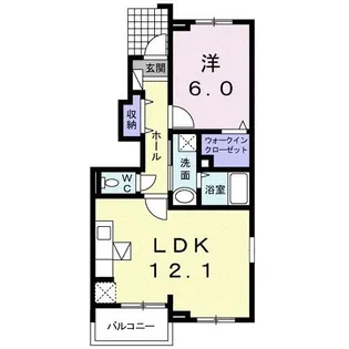 アプローズ B【1階】の間取り