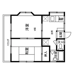 森田コーポ【2階】の間取り