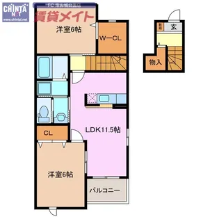 アルドーレ【2階】の間取り