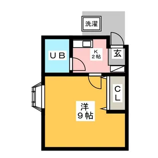 シャトー鶴【1階】の間取り