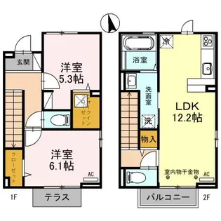リバーサイド神明の間取り