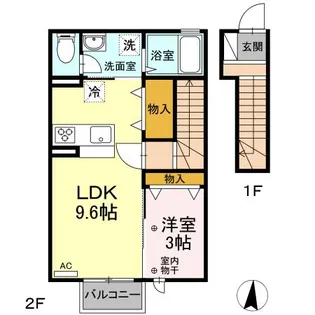 神奈川県川崎市麻生区下麻生2【アパート】の間取り