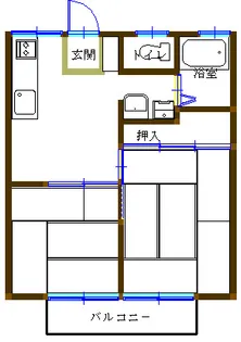 本宮ハイツA【2階】の間取り