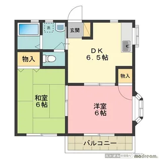 ドミール田中【2階】の間取り