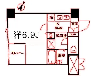 クレール本町【4階】の間取り