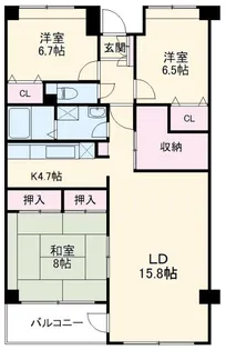 エルプレイス下総中山I【2階】の間取り