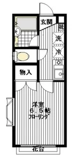プレミール国立【1階】の間取り