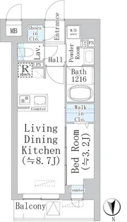東京都板橋区舟渡3【マンション】の間取り