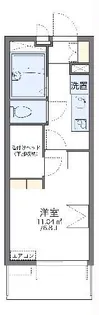 レオパレスセロームA【3階】の間取り