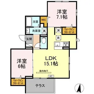 東京都世田谷区若林2【アパート】の間取り