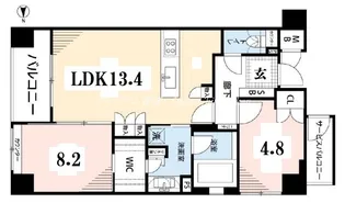 京都府京都市中京区金吹町【マンション】の間取り