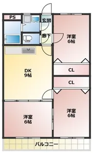 サンモール山下【1階】の間取り