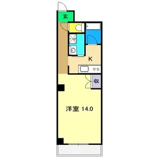 金子橋マンション【2階】の間取り