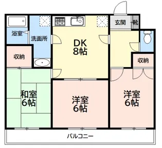 東京都稲城市平尾1【マンション】の間取り