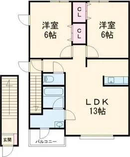 メゾン シャリテ【2階】の間取り