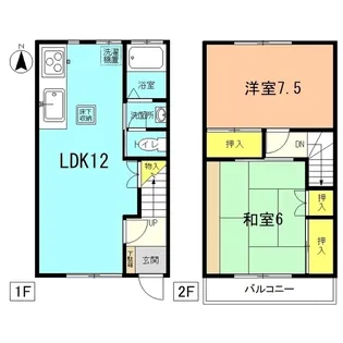 神奈川県平塚市御殿3【一戸建】の間取り