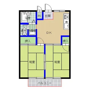 シティハイツ【2階】の間取り